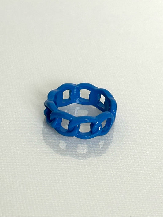 Blue Chain Ring